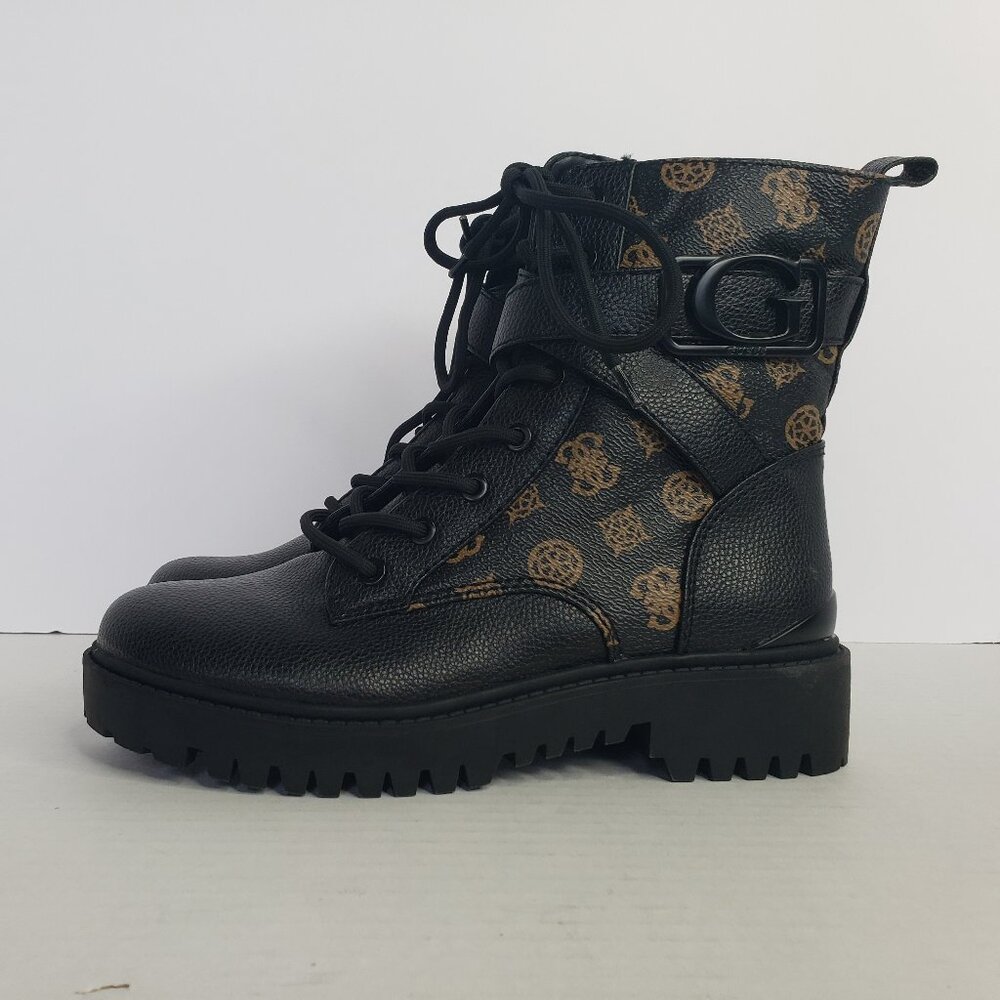 NWOB Guess Orana Women's Brown Combat Boot - Size 8.5